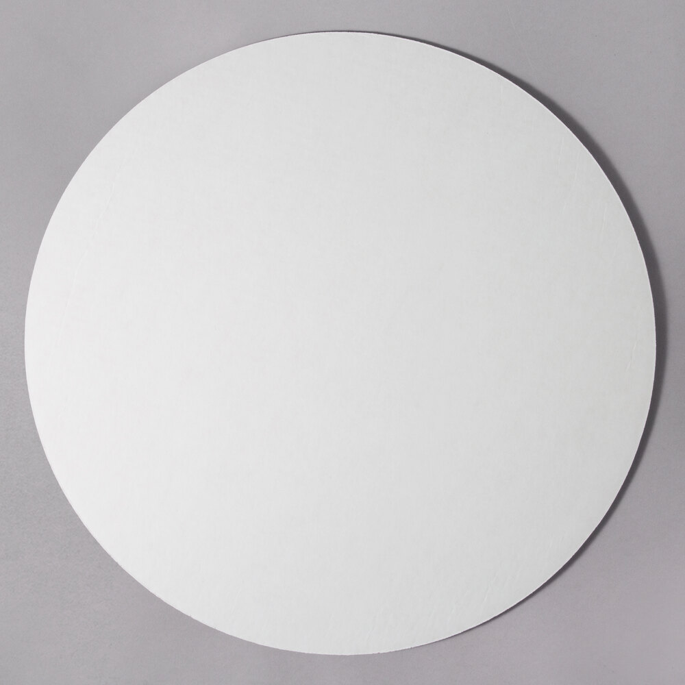20" White Corrugated Cake Circle - 125/Bundle