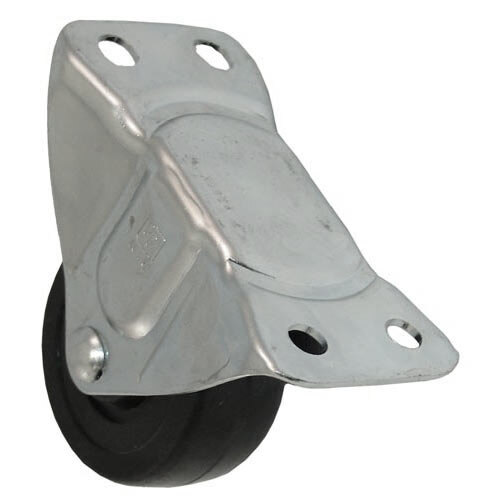 AllPoints 263337 2 1/2" Rigid Plate Caster - 200 lb. Capacity