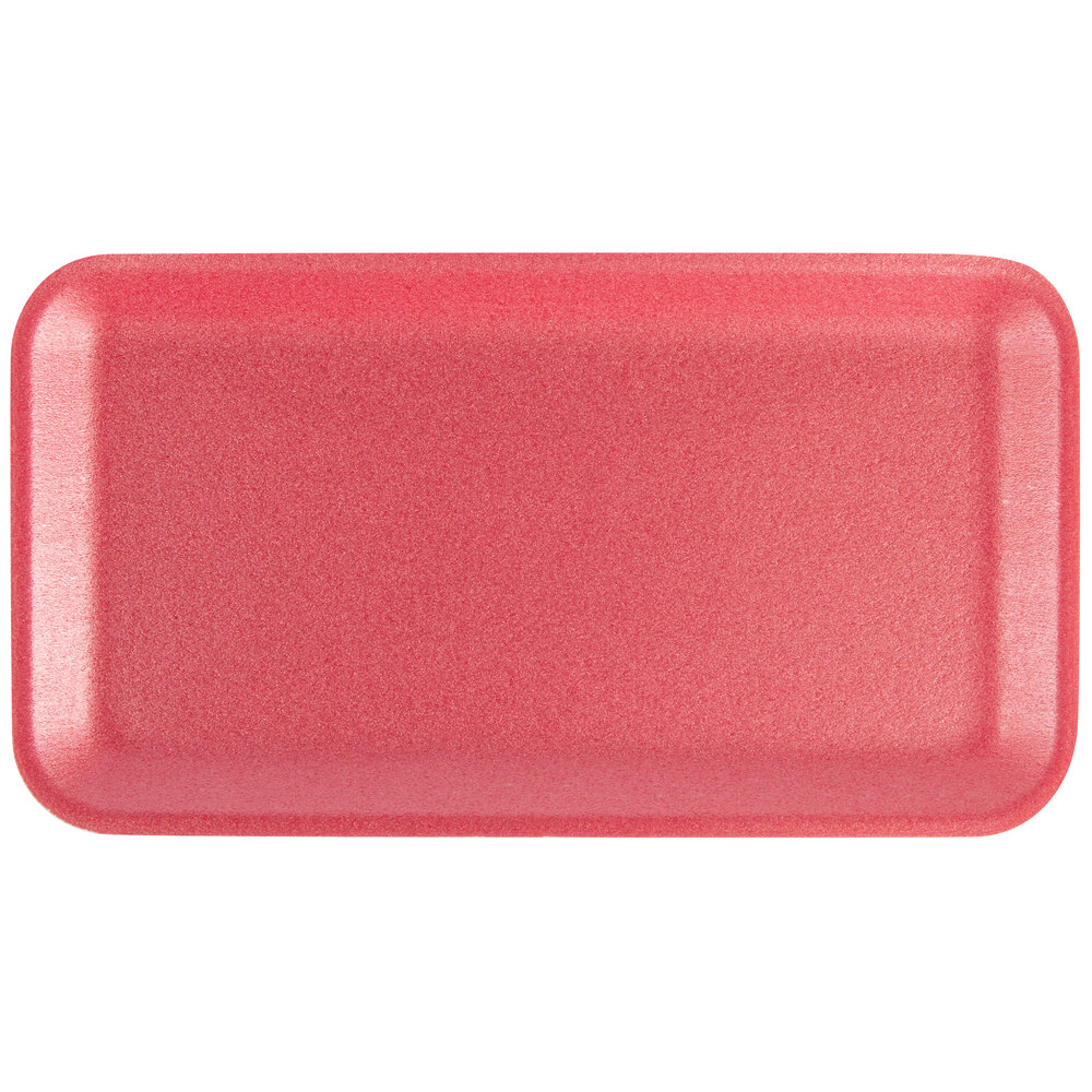 CKF 88064 (#10S) Rose Foam Meat Tray 10 3/4" x 5 3/4" x 1/2" - 500/Case