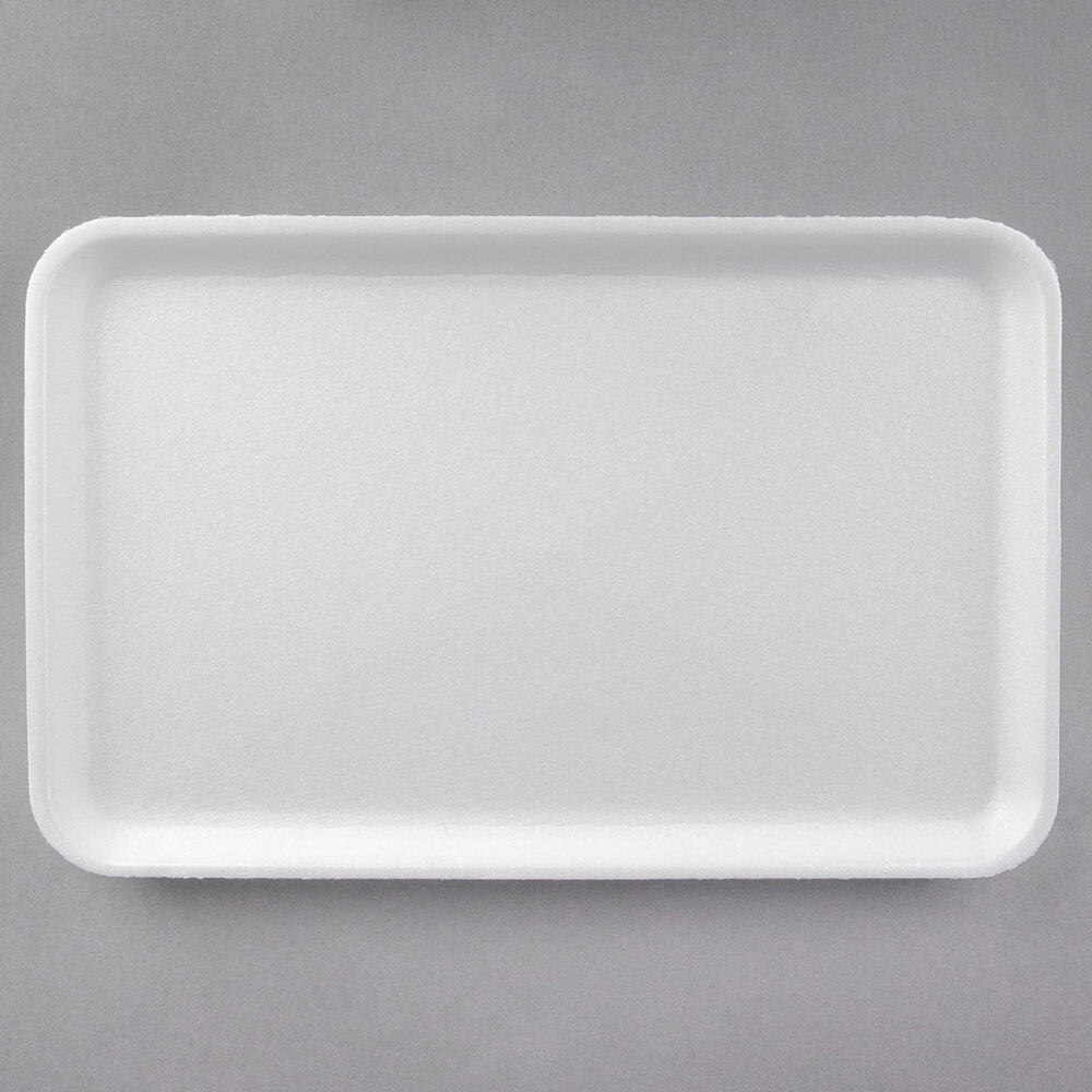 CKF 88116 (#16S) White Foam Meat Tray 11 3/4" x 7 1/2" x 5/8" - 250/Case