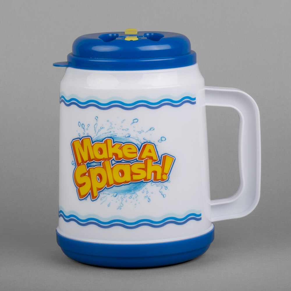 32 oz. "Make a Splash" Mini Tanker with Straw and Lid - 24/Case