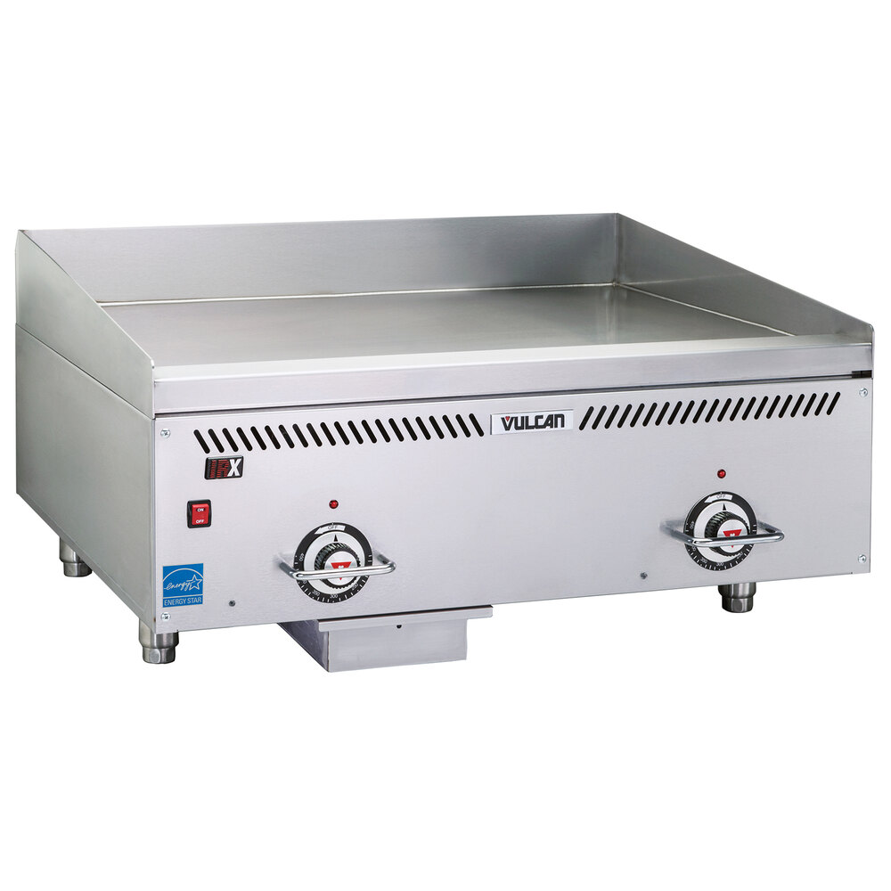 Vulcan VCCG24-IS Liquid Propane 24" Griddle with Infrared Burners and Steel Plate - 48,000 BTU