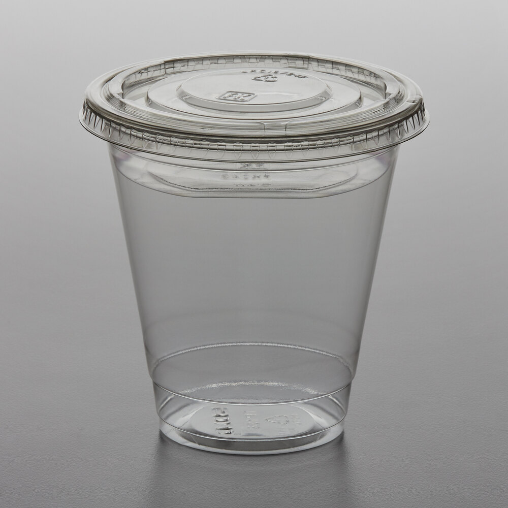 12 oz. Parfait Cup with 4 oz. Fabri-Kal Insert and Flat Lid - 100/Pack