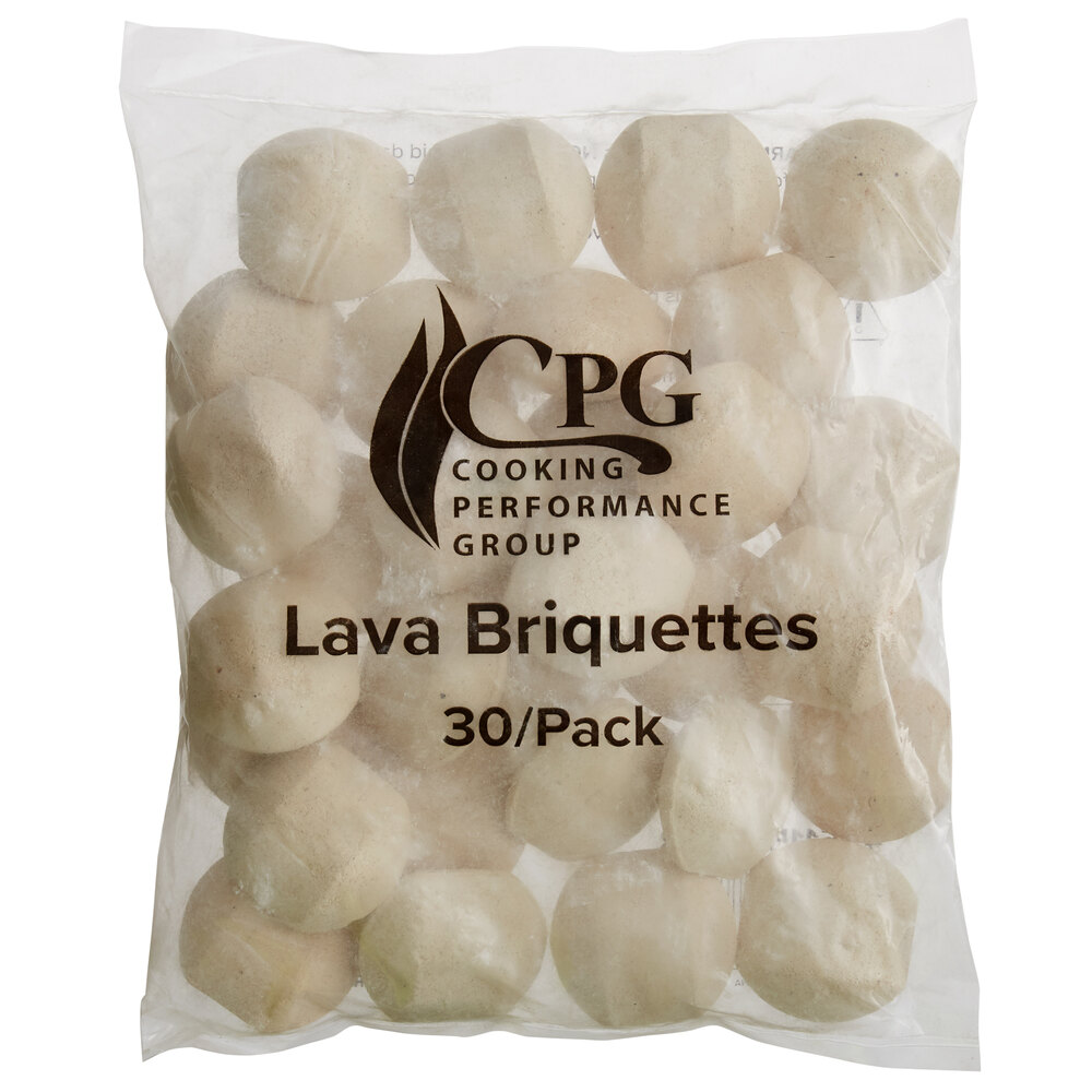 Cooking Performance Group 351154504872 Lava Briquette Kit for 72" Charbroilers - 180/Case