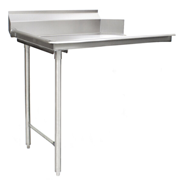 Eagle Group CDTL-24-14/3 Spec-Master 24" Left Side 14 Gauge 304 Series Stainless Steel Clean Dish Table