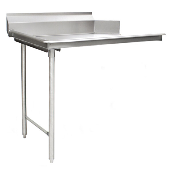 Eagle Group CDTL-30-16/4 30" Left Side 16 Gauge 430 Series Stainless Steel Clean Dish Table
