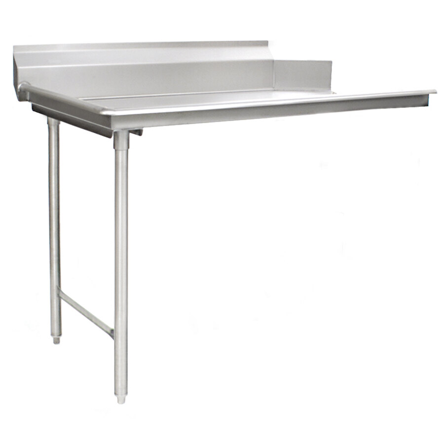 Eagle Group CDTL-48-14/3 Spec-Master 48" Left Side 14 Gauge 304 Series Stainless Steel Clean Dish Table