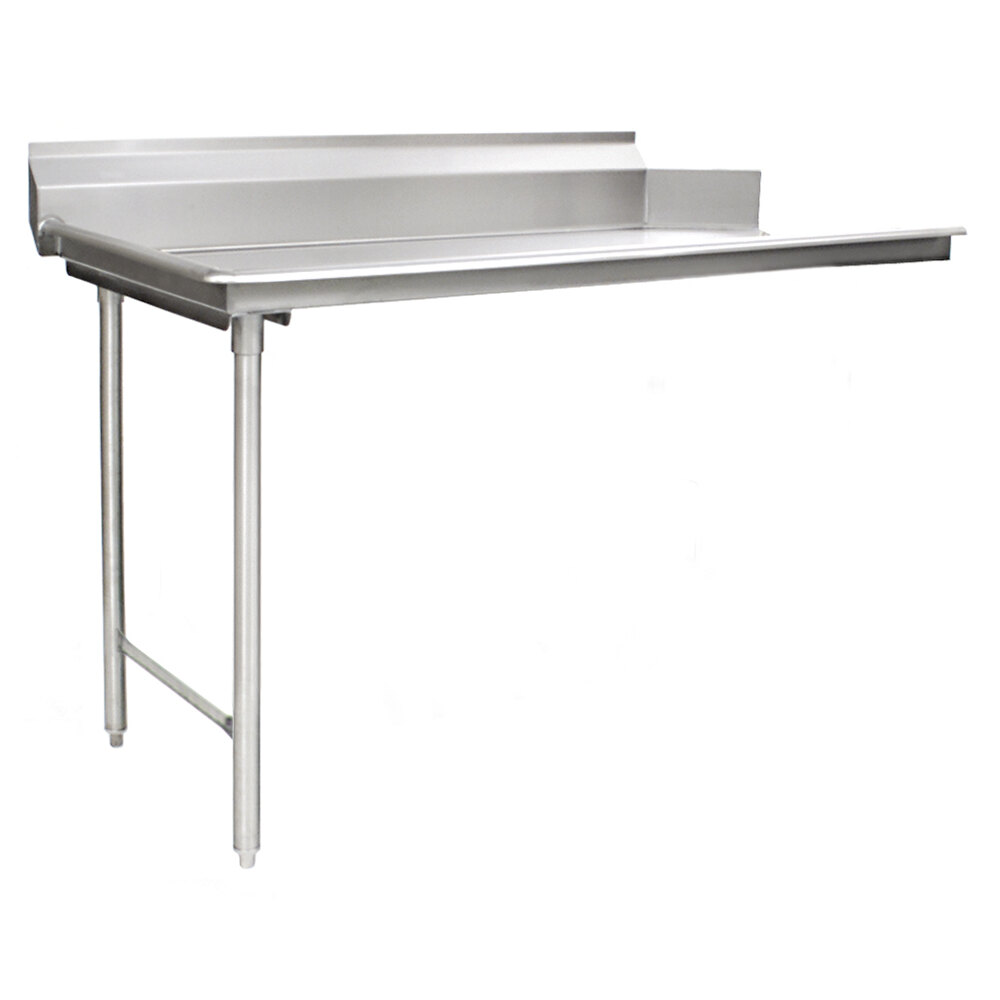 Eagle Group CDTL-60-14/3 Spec-Master 60" Left Side 14 Gauge 304 Series Stainless Steel Clean Dish Table