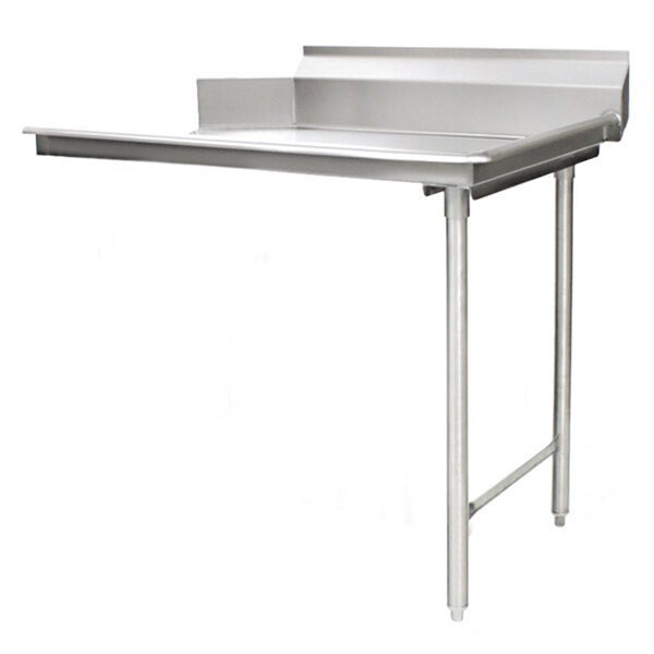 Eagle Group CDTR-30-16/4 30" Right Side 16 Gauge 430 Series Stainless Steel Clean Dish Table