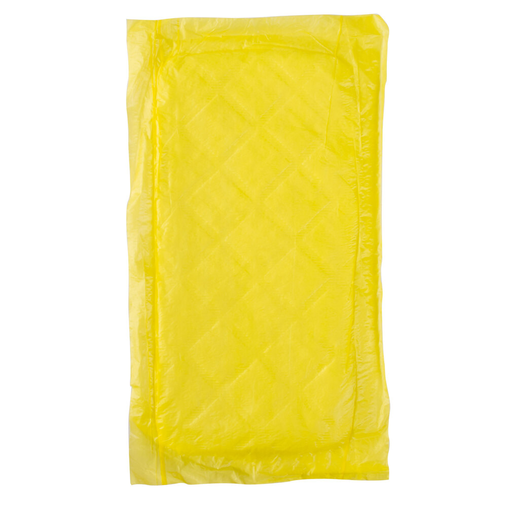 Yellow 4" x 7" Absorbent Meat, Fish and Poultry Pad 40 Grams - 2,000/Case
