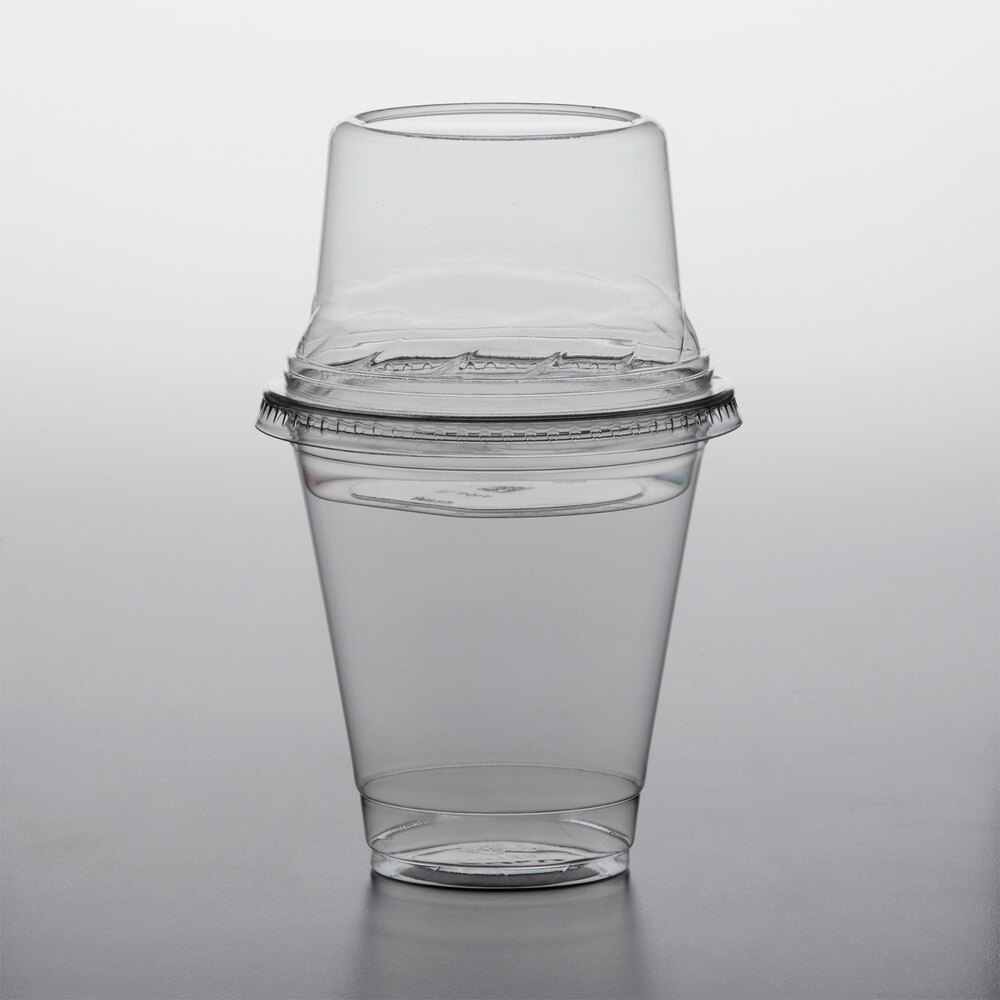 12 oz. Parfait Cup with 4 oz. Fabri-Kal Insert and Tall Dome Lid - 100/Case