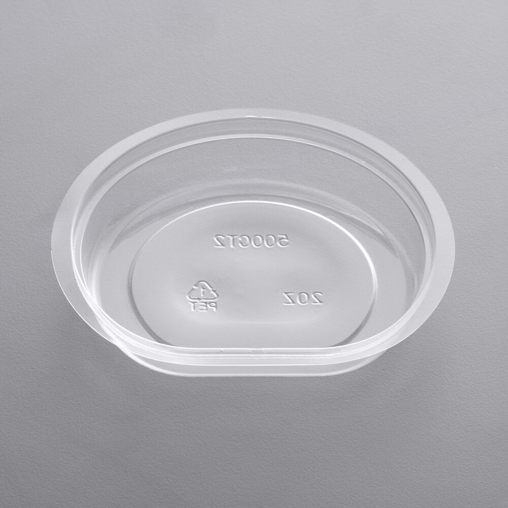 Choice 2 oz. Clear PET Parfait Insert - 1,000/Case