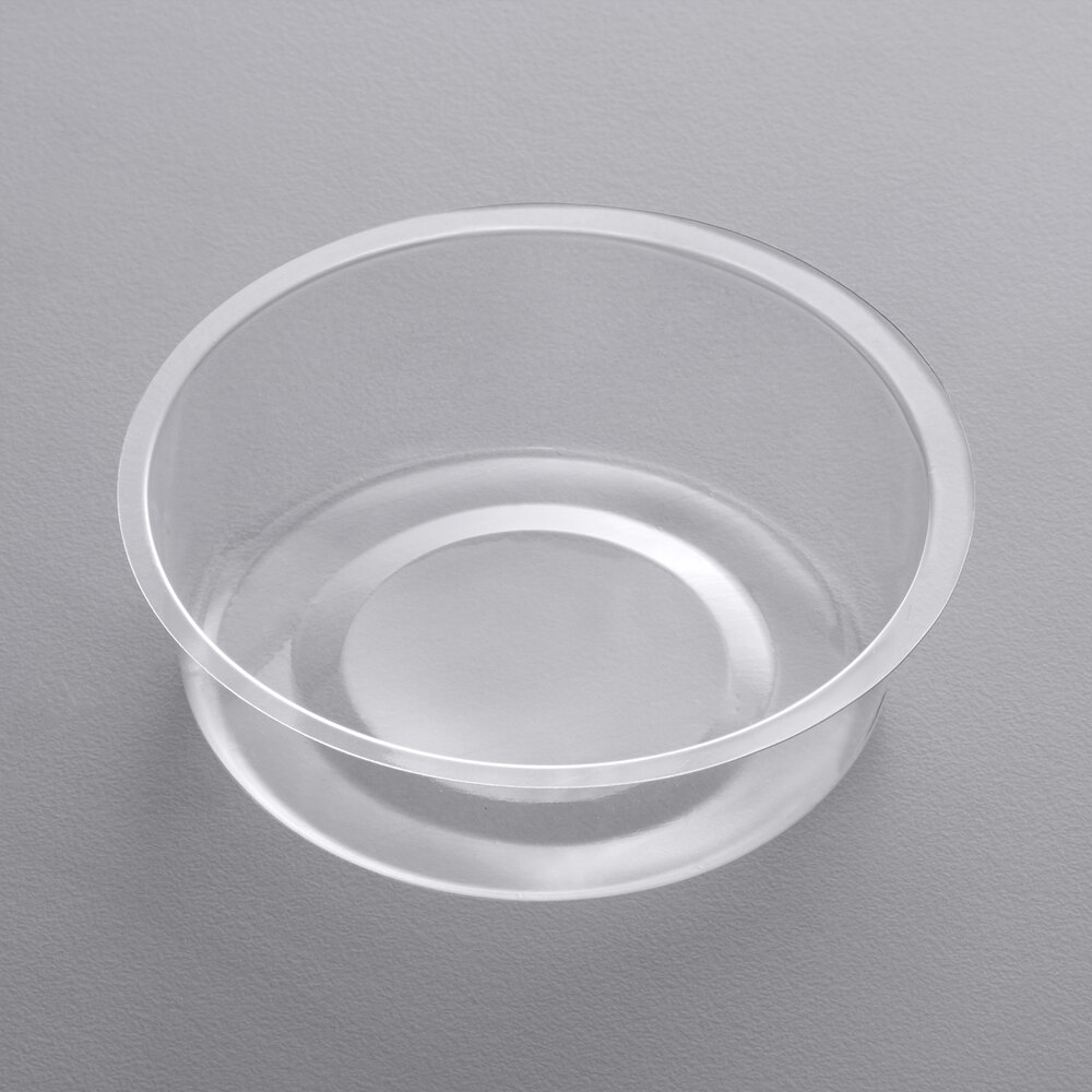 Choice 2 oz. Clear PET Narrow Parfait Insert - 1,000/Case