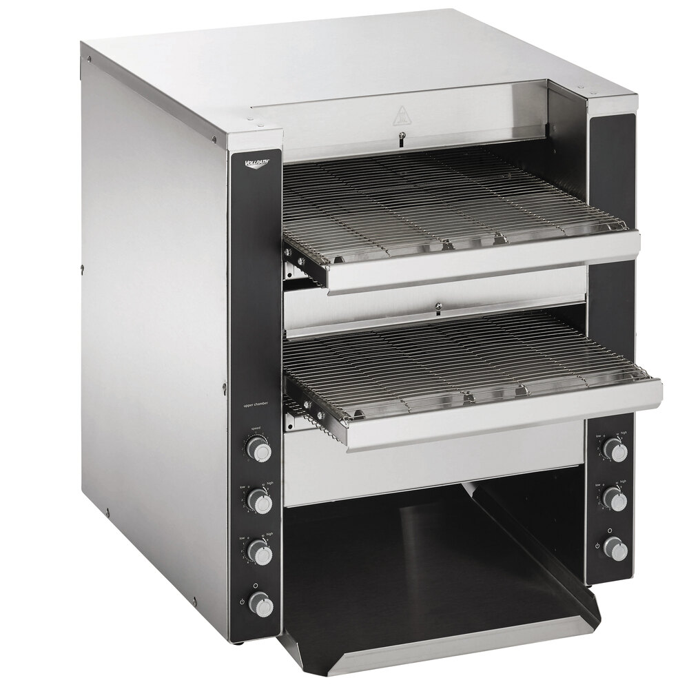Vollrath CVT4-240DUAL JT4HC Dual Conveyor Toaster with 1 1/2"-3" and 1 1/2" Openings - 240V, 4950W