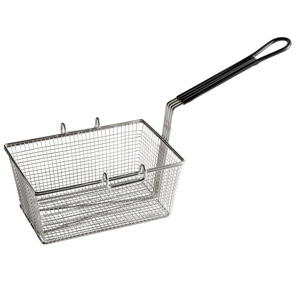 Cooking Performance Group 351EFBASK 11" x 7 1/2" x 4 3/4" Handled Fryer Basket for EF300 and EF302