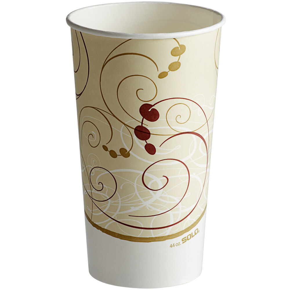 Solo TPH445P-J8000 Symphony 44 oz. Poly Paper Cold Cup - 500/Case