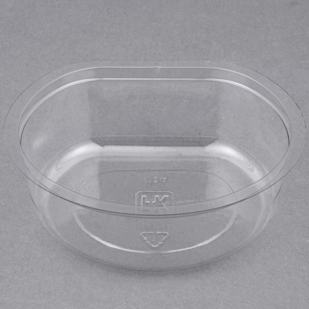 Fabri-Kal CI4 4 oz. Clear PET Parfait Insert - 100/Pack