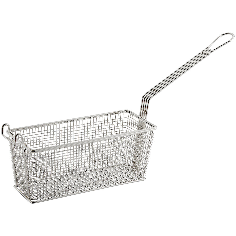 Prince Castle 77 13 1/4" x 5 5/8" x 5 11/16" Fry Basket with Front Hook