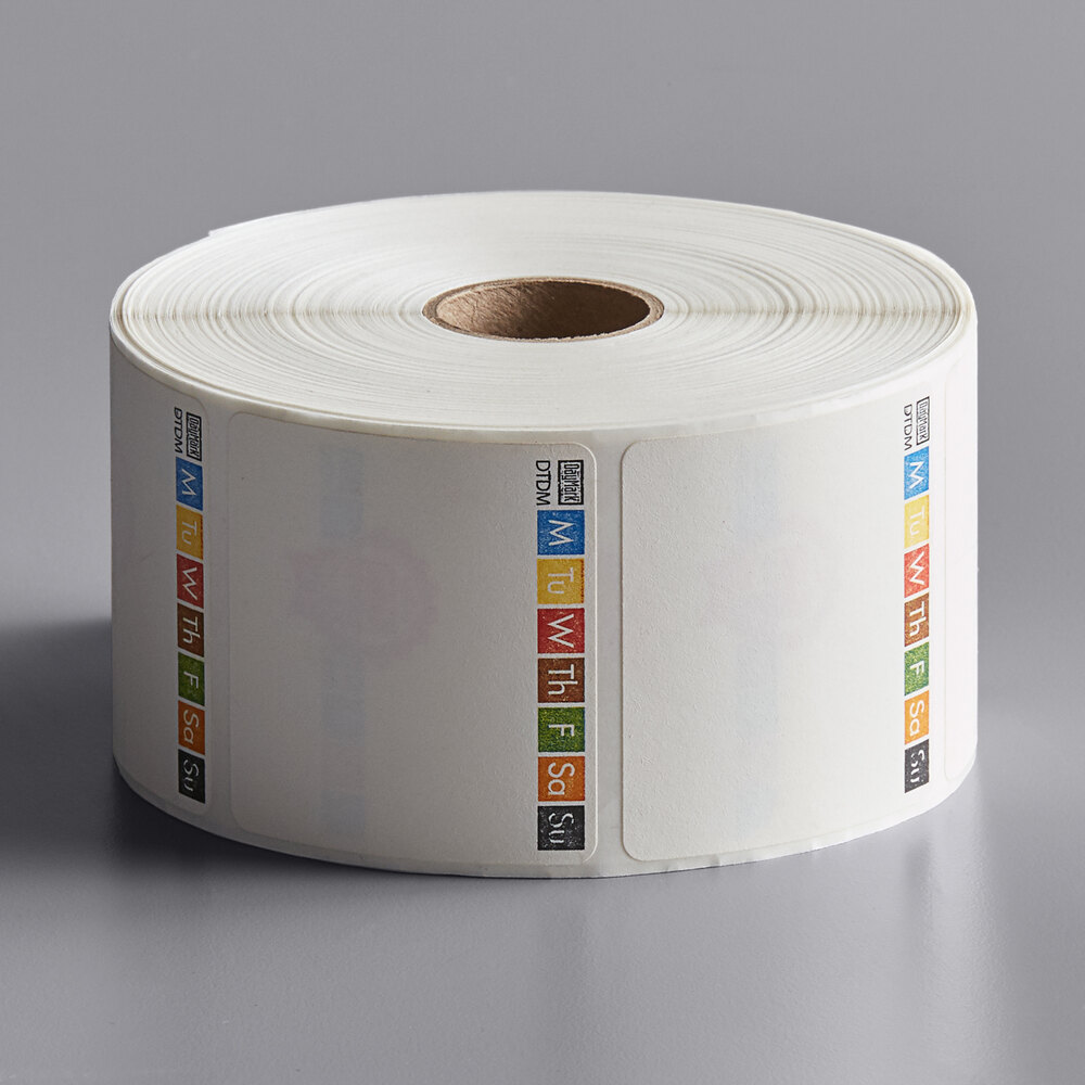 DayMark IT115694 DissolveMark® 2" x 2" Dissolvable Direct Thermal Label - 1,000/Roll