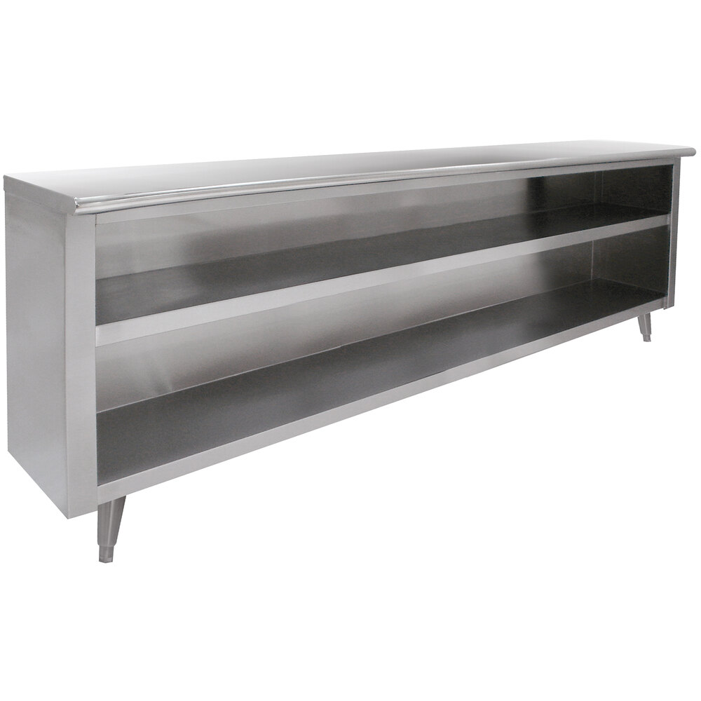 Advance Tabco EDC-1548 Stainless Steel Dish Cabinet with Fixed Mid Shelf - 48" x 15"