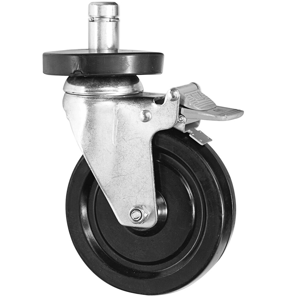 Alera ALESW590004 Caster for 600 lb. Capacity Wire Shelving - 4/Set