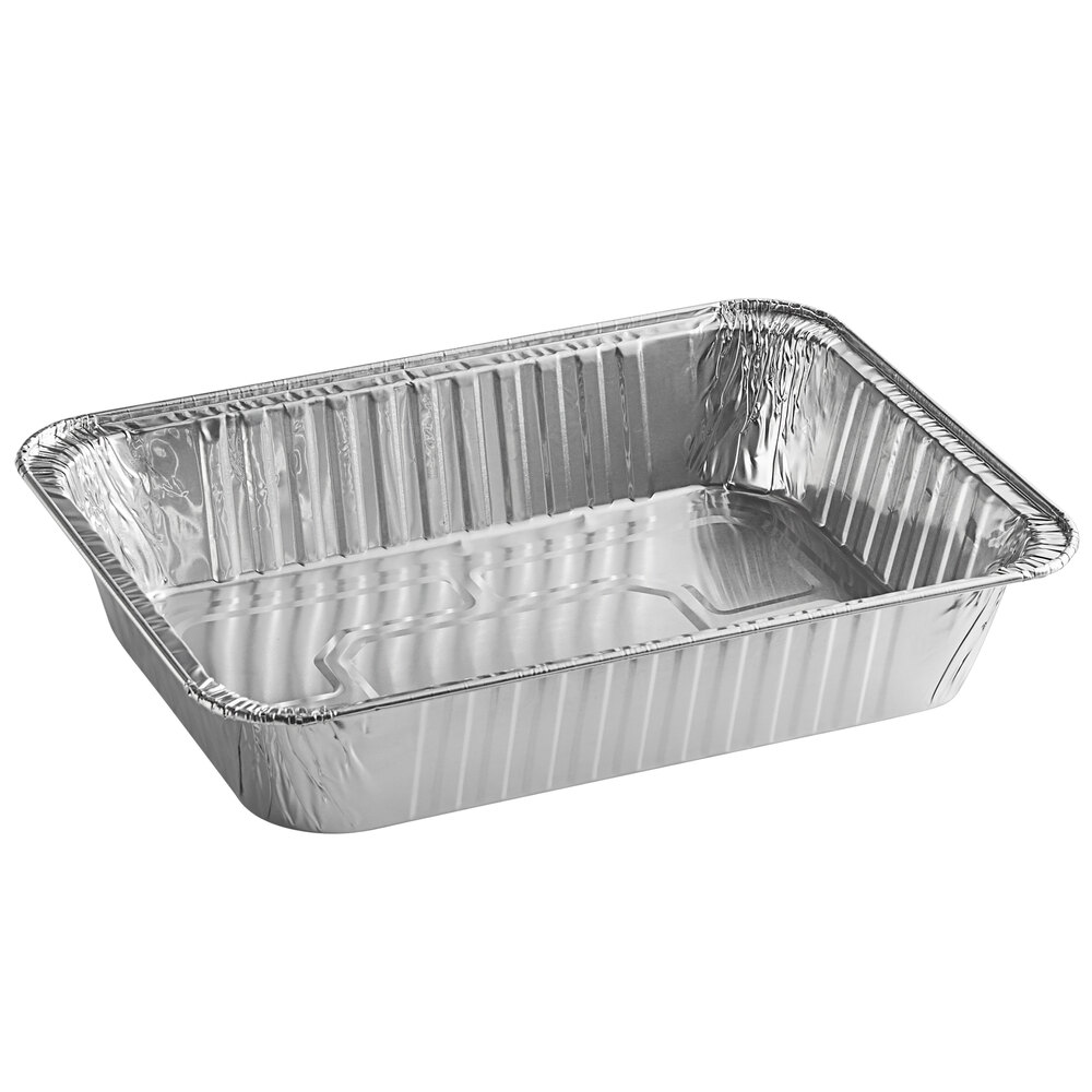 Choice 14" x 10" x 3" Rectangular Foil Roast / Lasagna Pan - 50/Case