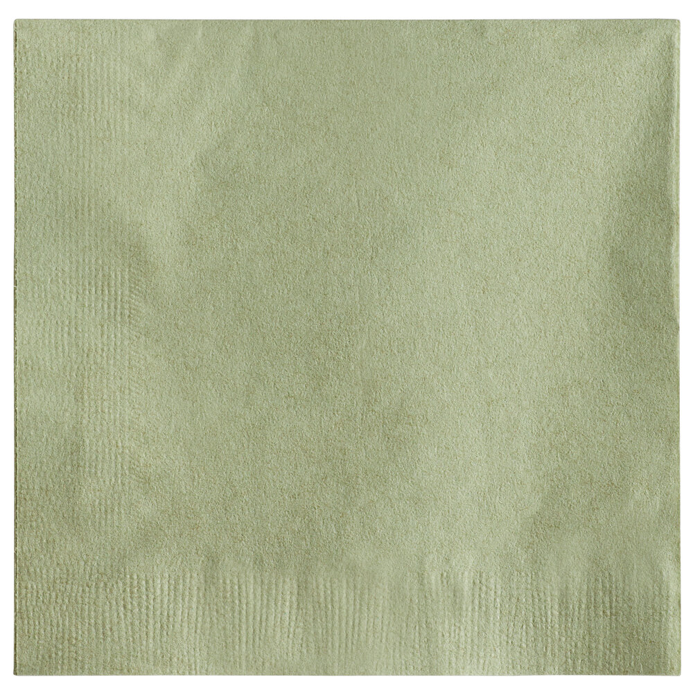 Choice Sage 2-Ply Beverage / Cocktail Napkin - 250/Pack