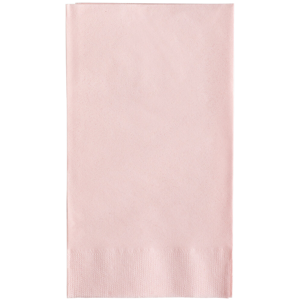 Choice 15" x 17" Pink 2-Ply Customizable Paper Dinner Napkin - 1,000/Case