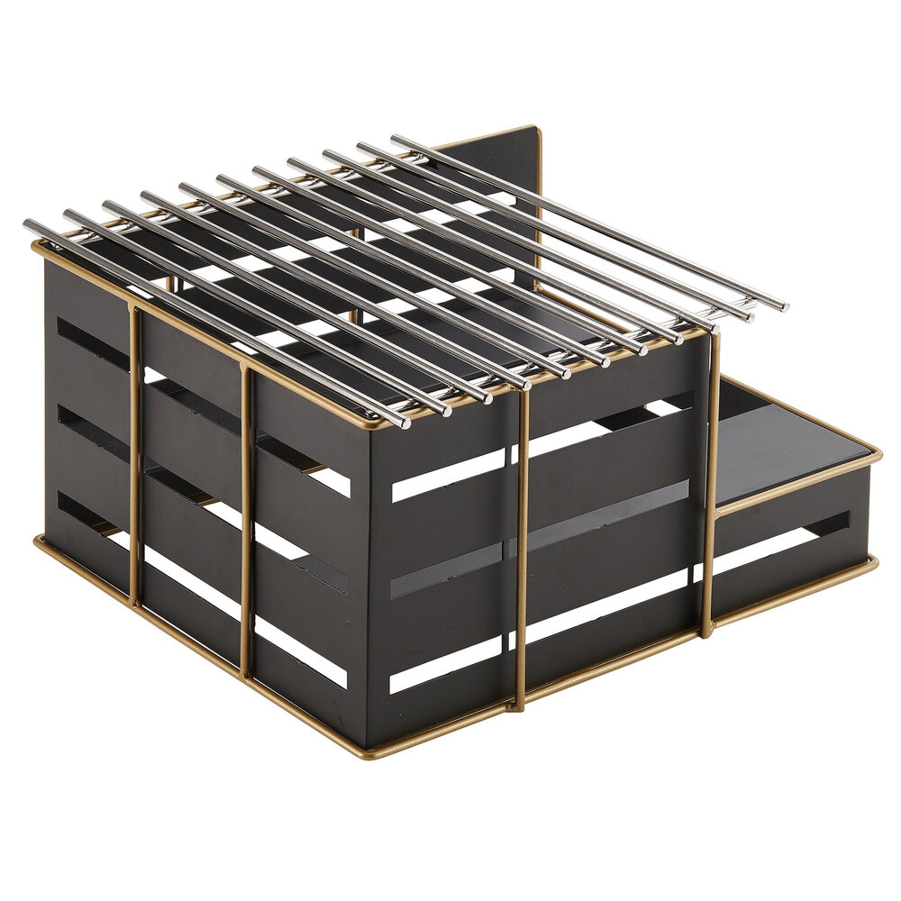 Cal-Mil 22089-90 Empire Black Metal 13" x 14" x 7 1/4" Butane Stove Frame