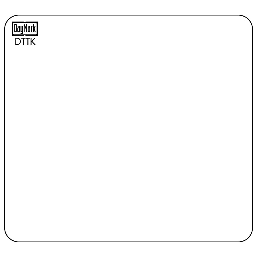 DayMark IT115697 ToughMark 2" x 2" Blank Removable / Repositionable Direct Thermal Label - 1,000/Roll