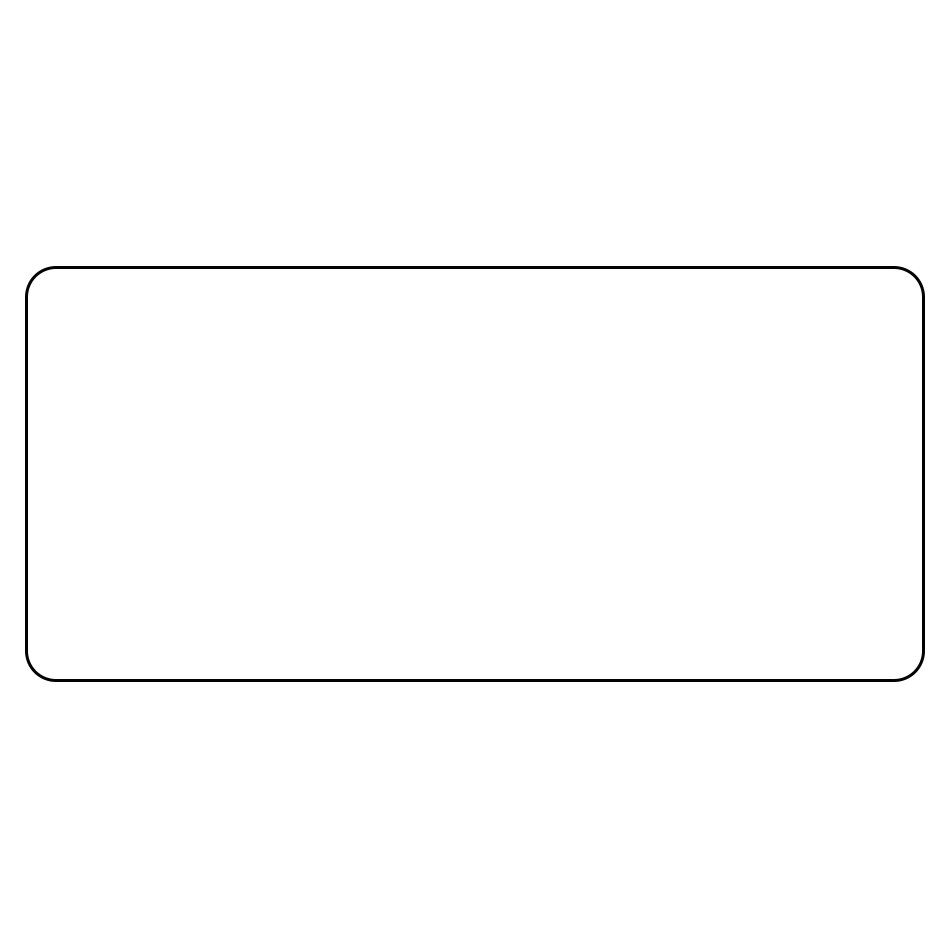 DayMark IT115735B DuraMark™ 2" x 1" Blank Permanent Direct Thermal Label Roll - 24/Case