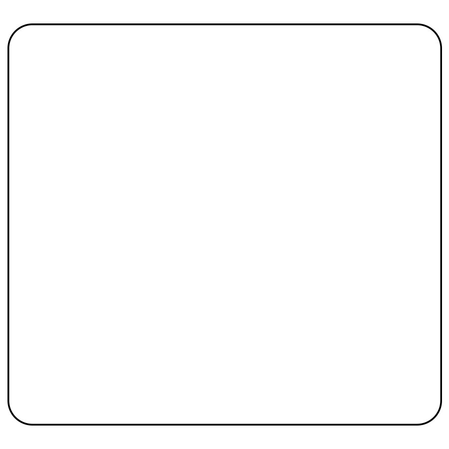 DayMark IT115736B DuraMark™ 2" x 2" Blank Permanent Direct Thermal Label - 24,000/Case