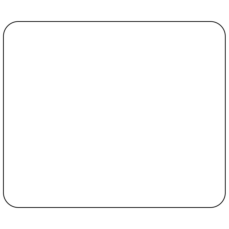 DayMark IT115853 DissolveMark® 1" x 1" Blank Dissolvable Direct Thermal Label - 2,000/Roll