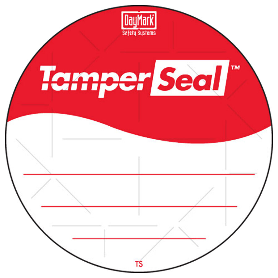 DayMark IT118674B TamperSeal 3" Hand-Writable Tamper-Evident Label - 12,000/Case