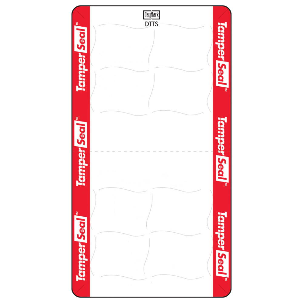 DayMark IT118675B TamperSeal 2" x 4" Direct Thermal Tamper-Evident Label - 12,000/Case