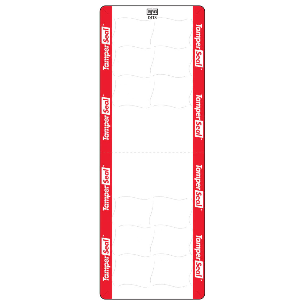DayMark IT118676B TamperSeal 2" x 6" Direct Thermal Tamper-Evident Label - 8,400/Case