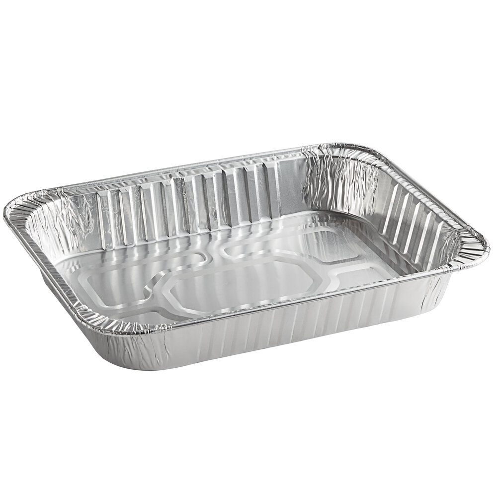 Choice 16" x 12" x 2" Rectangular Foil Roast / Casserole Pan - 5/Pack