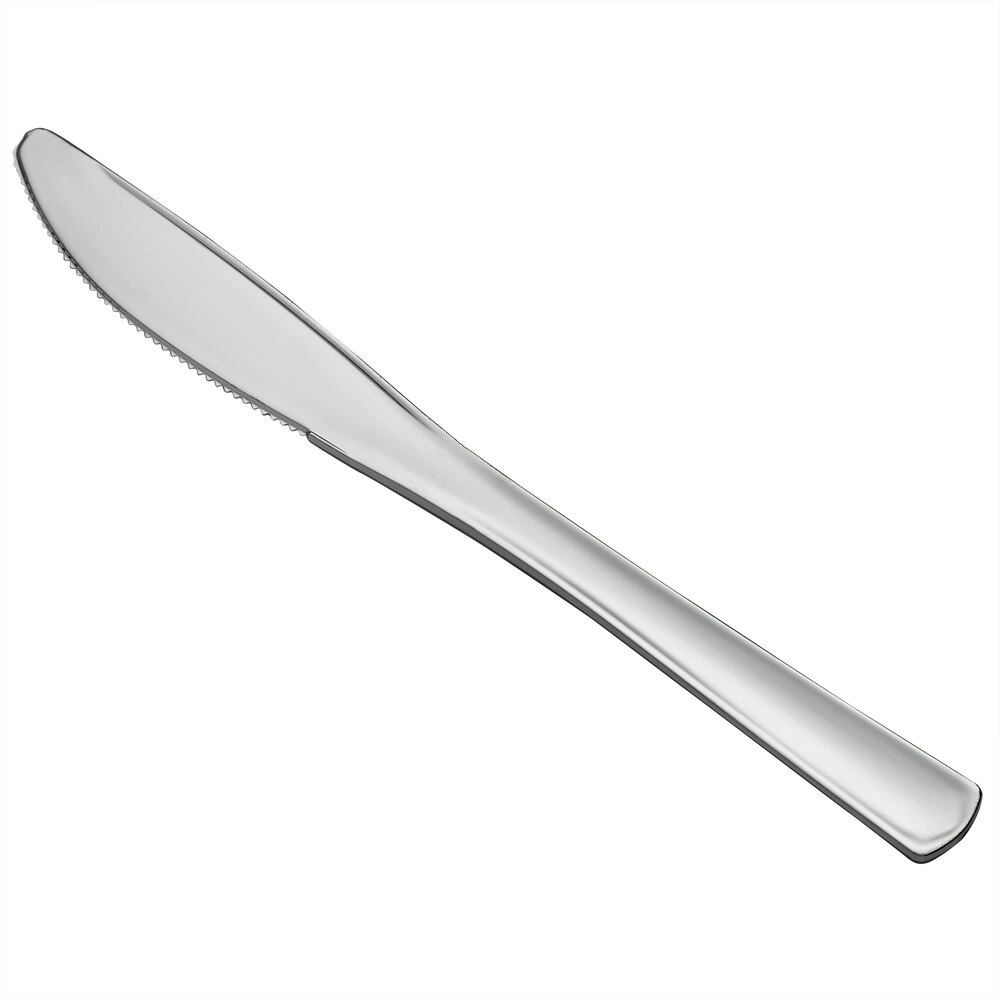 Visions Classic 7 3/4" Heavy Weight Silver Plastic Knife - 600/Case
