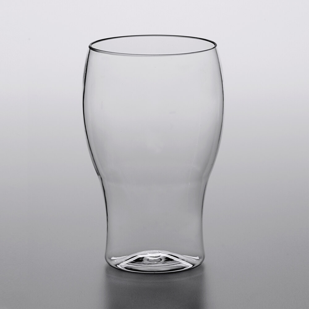 Visions 10 oz. Heavy Weight Clear Plastic Beer Glass - 64/Case