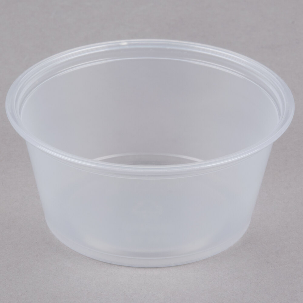 Dart Conex Complements 325PC 3.25 oz. Clear Plastic Souffle / Portion Cup - 125/Pack