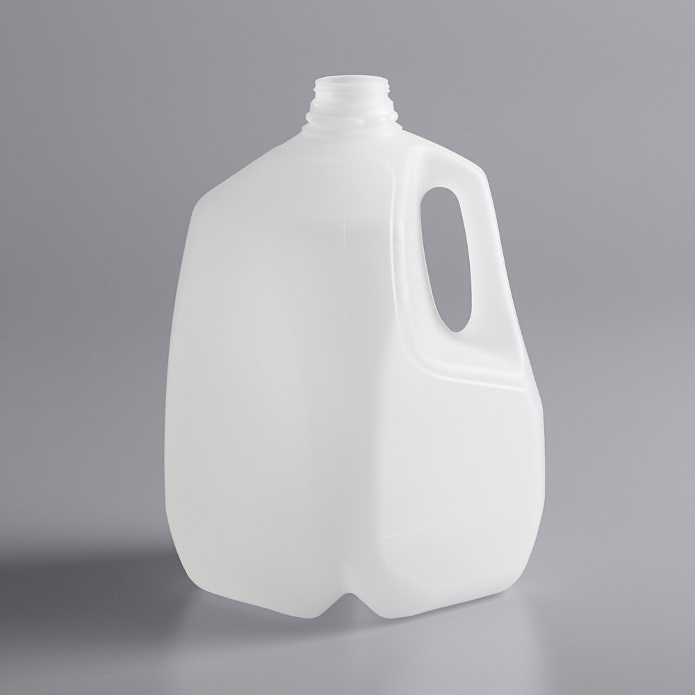 1 Gallon (128 oz.) Translucent HDPE Milk Jug with Handle - Sample