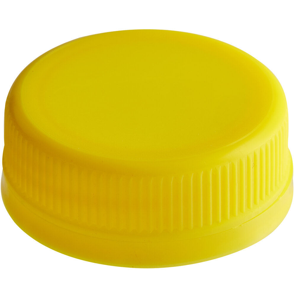 Yellow Unlined Tamper-Evident Cap for Juice Bottles - 2,500/Case