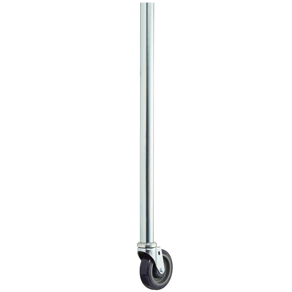 34" Galvanized Steel Leg with 5" Caster