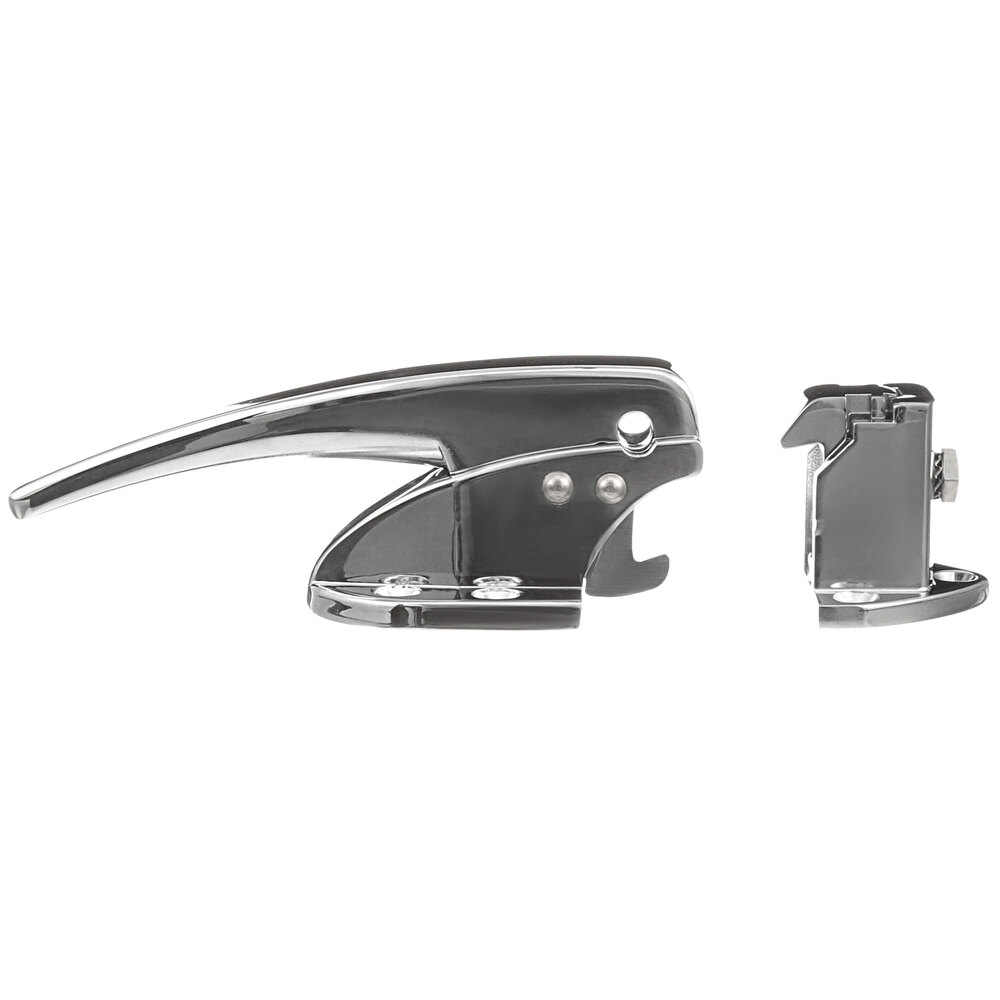 AllPoints 221104 7" Door Latch with Strike - Curved Handle and Adjustable Offset