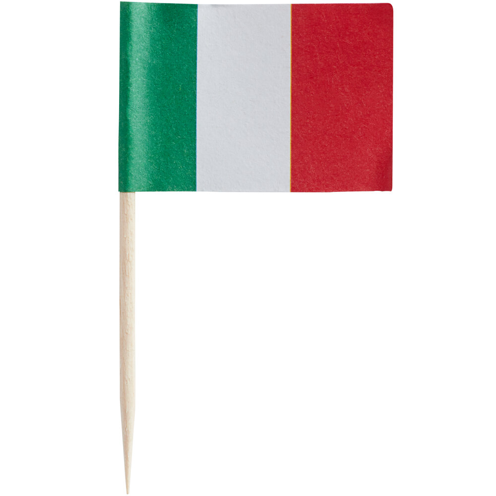 Choice 2 1/2" Italian Flag Food Pick - 1,000/Case
