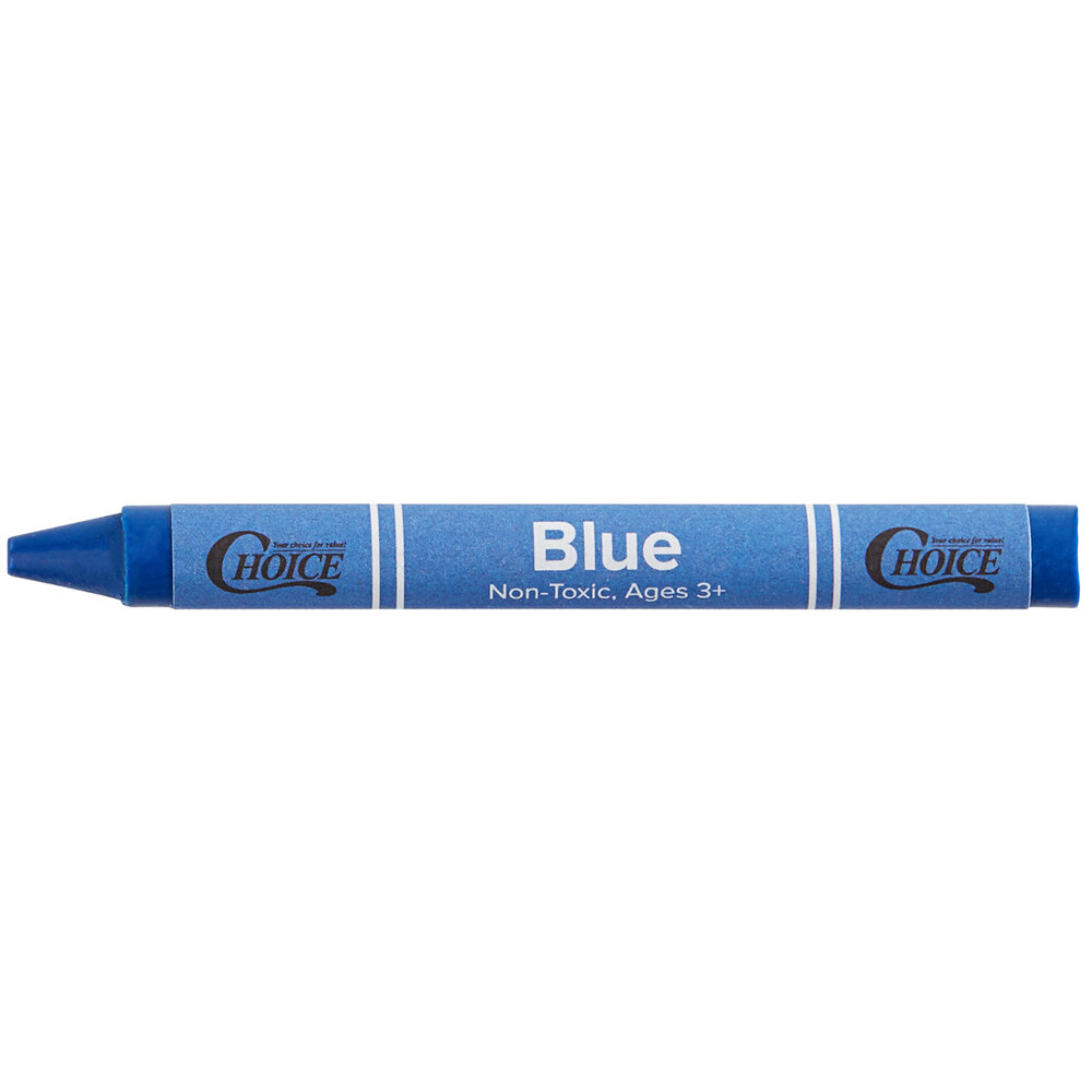 Choice Bulk Blue Crayon - 1,000/Case