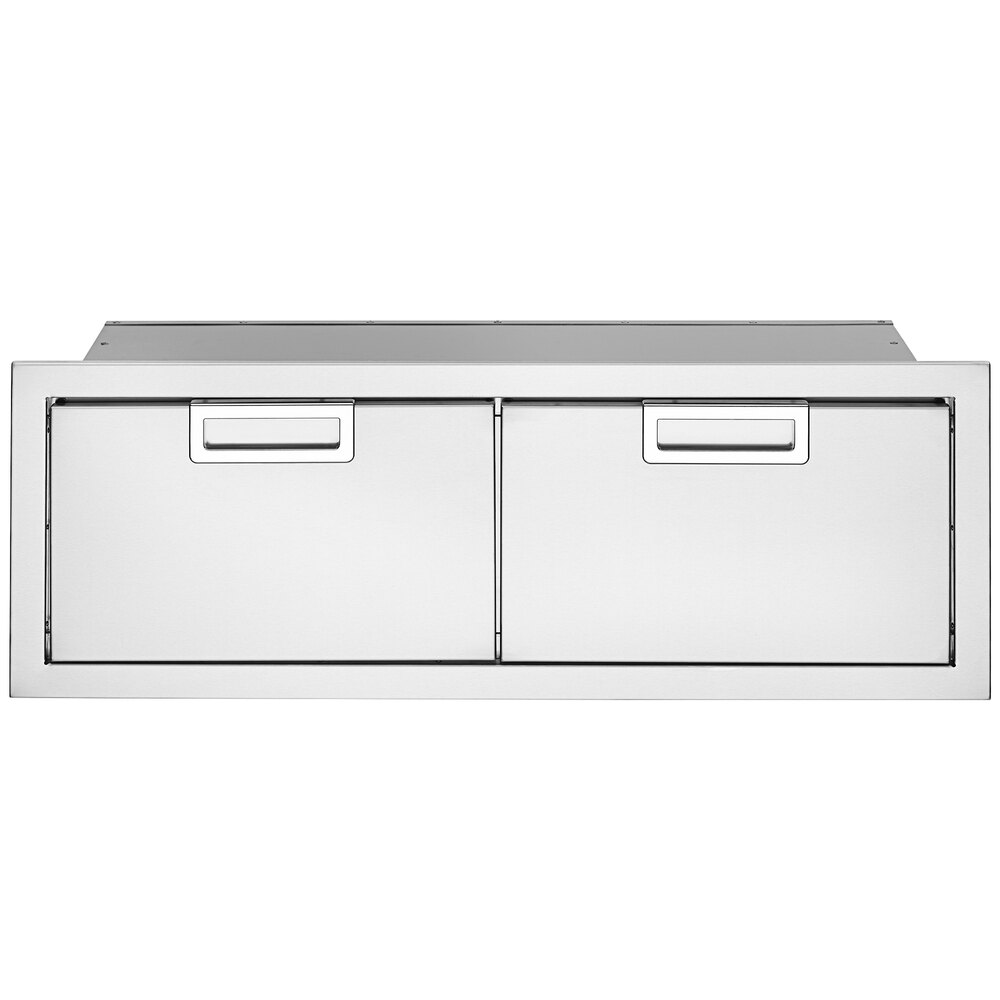 Crown Verity IBI48-DD Infinite Series 48" Built-In 2 Drawer Horizontal Storage Compartment