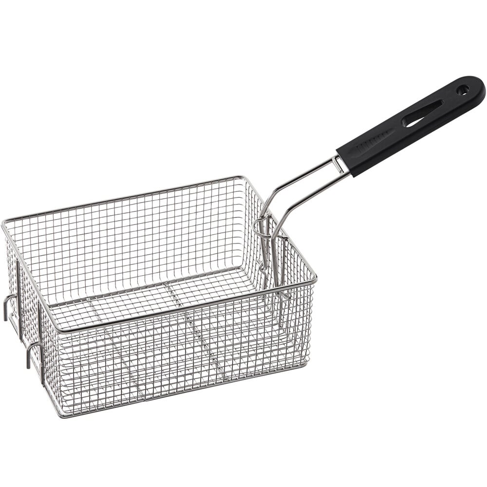 9 1/2" x 7 1/4" x 3 7/8" Fryer Basket with Front Hook