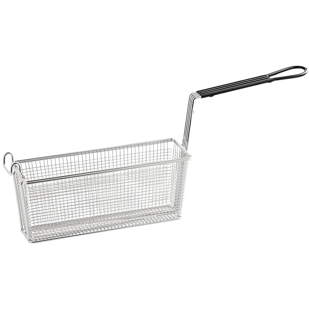 13 1/4" x 4 1/8" x 5 3/8" Triple Fryer Basket Replacement with Front Hook