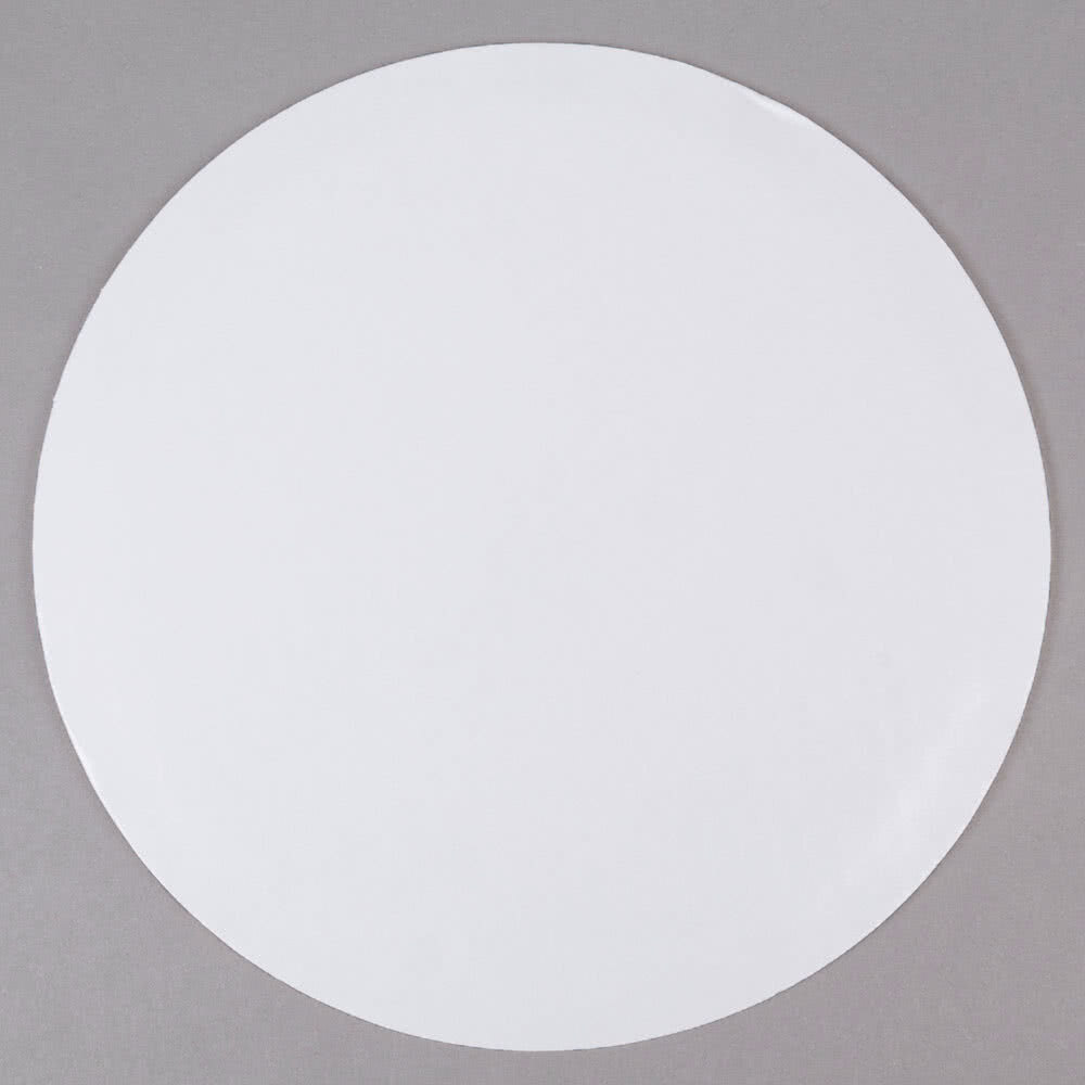 18" White Corrugated Pizza Circle - 25/Pack